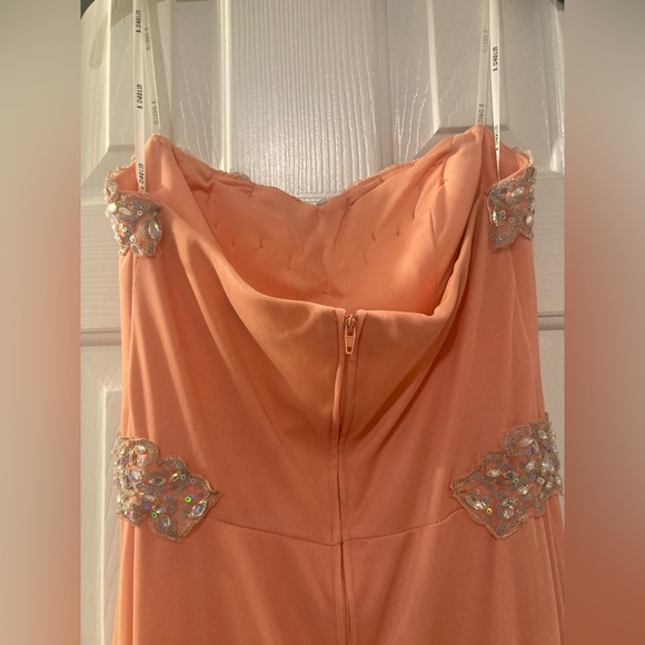 B. Darlin Stunning Retro Prom Dress Peach Color Size 9-10 - Picture 10 of 13